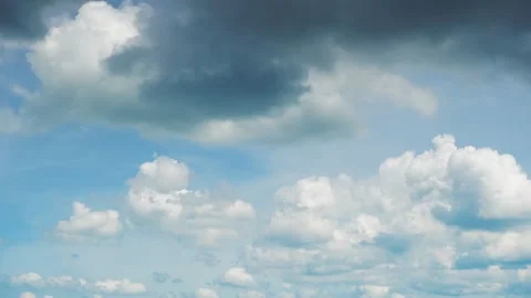 Timelapse video of Cumulus cloud before rain. Stock Footage 143598337