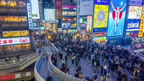 Timelapse video of Dotonbori in Osaka Stock Footage 272890510