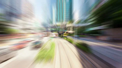 Timelapse video of driving in a city Stock Footage 35969694