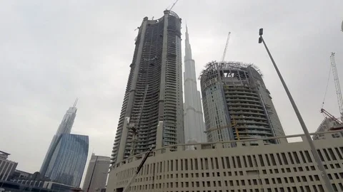 Timelapse video of Dubai downtown Stock Footage 73182138