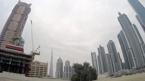 Timelapse video of Dubai downtown Stock Footage 73184178