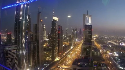 Timelapse video of Dubai downtown Stock Footage 73353662