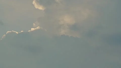 Timelapse video. The evening sky during Golden Time. Stock Footage 325857855