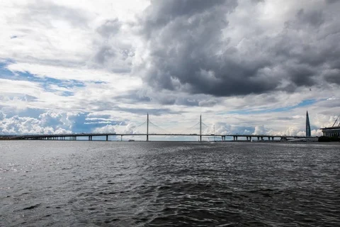 Timelapse Video Of Landscape With Stormy Clouds Stock-Footage 111789316