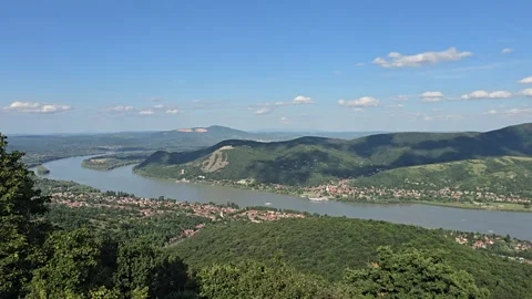 Timelapse video made on Danube bend (Dunakanyar) Hungary Stock Footage 278717550