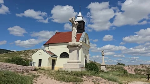 Timelapse video made on Stone hill Budaors, Hungary Stock Footage 278638941