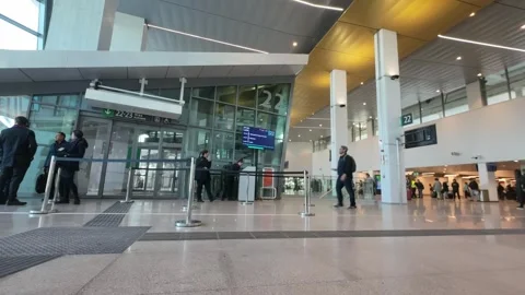 Timelapse video in Madrid train station Stock Footage 294822211