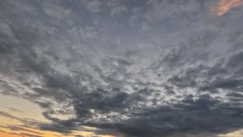 Timelapse video of overcast - dramatical background with clouds Stock Footage 312826813