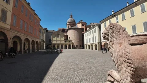 Timelapse Video of San Prospero square in Reggio Emilia, Italy. Reggio Emilia Stock-Footage 275150936