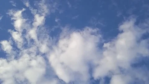 Timelapse Video of Smooth Moving Clouds in Blue Sky Stock Footage 307197711