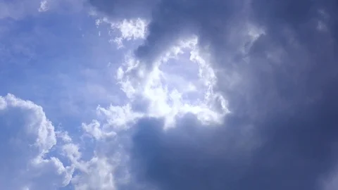 Timelapse video of storm clouds Stock-Footage 93906919
