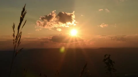 Timelapse video of Sunset At Shenandoah Stock Footage 140239570
