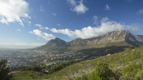 Timelapse video of Table Mountain, Cape Town Stock Footage 102425981