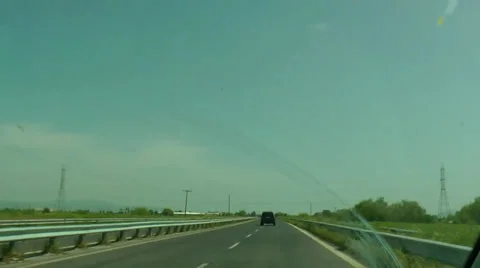 Timelapse video while driving a car(2). Vídeos de archivo 37447062