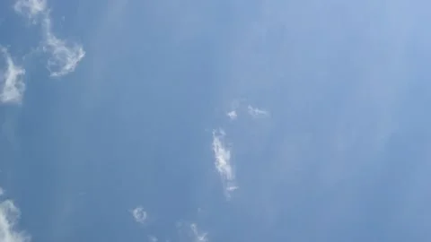 Timelapse video of white floating clouds against a blue sky. Stock Footage 157520184