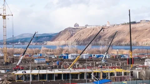 Timelapse video work construction  库存影片 164470728