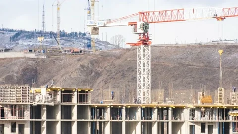 Timelapse video work construction  库存影片 164470752