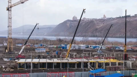 Timelapse video work construction  库存影片 164470827