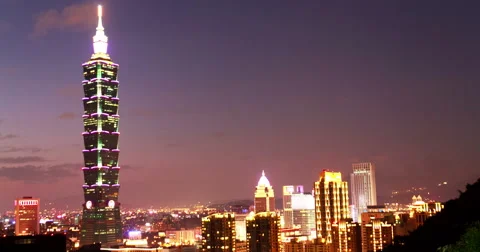 Timelapse View Of 101 Tower. 4K Stock Footage 52930014