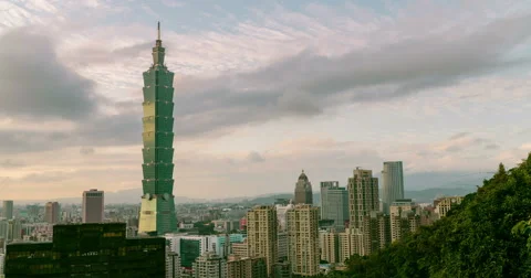 Timelapse View Of 101 Tower. 4K Stock Footage 52933418