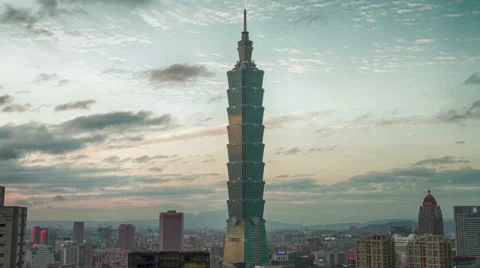 Timelapse View Of 101 Tower. 4K Stock Footage 52933952