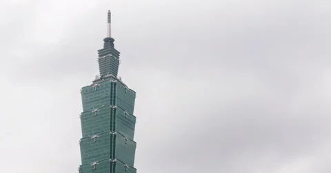 Timelapse View Of 101 Tower. 4K Stock Footage 53187999