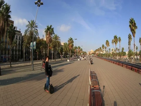 Timelapse view of Barcelona Stock Footage 74051930