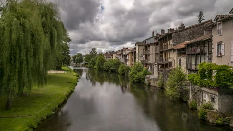 Timelapse of a view in the bridge Video stock 211634302