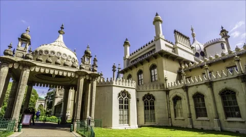 Timelapse view of the Brighton Royal pavillon Stock Footage 51460695