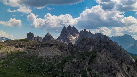 Timelapse view of Cima Cadin in the Dolomites, Italian Alps Stock Footage 138483740