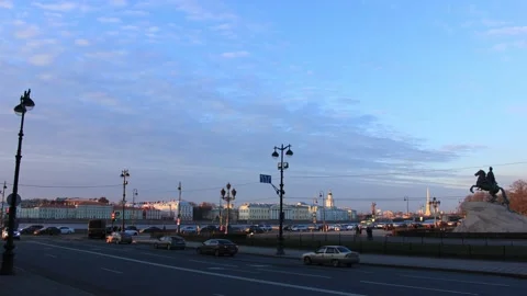 Timelapse view to the city crossroads Stock Footage 130176453