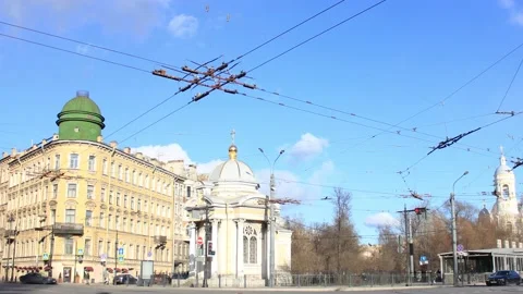 Timelapse view to the city crossroads Stock Footage 130178183