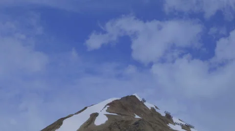 Timelapse view, Clouds and snow-capped mountain in the Swiss Alps 스톡 동영상 49604904