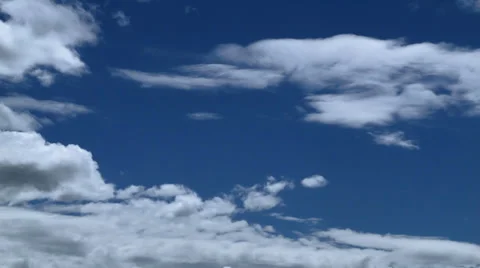 Timelapse view, clouds in front of blue sky Stock Footage 37775752