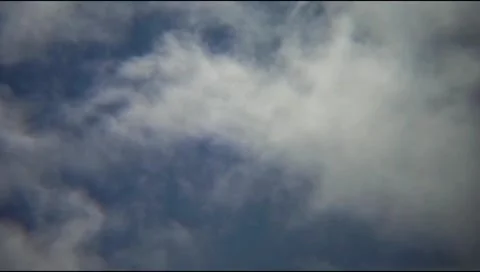 Timelapse view of a cloudy blue sky Stock Footage 335665858