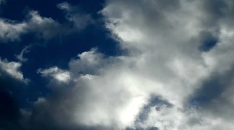 Timelapse view - cloudy sky Stock Footage 39664789