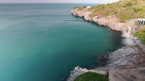 Timelapse view of the coast of the sea Stock Footage 234385978