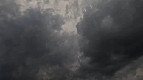 Timelapse view of dark clouds swirling in the sky Stock Footage 320055596