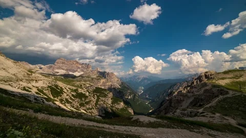 Timelapse view of the Dolomites towards Cadore valley, Italian Alps 動画素材 138483874