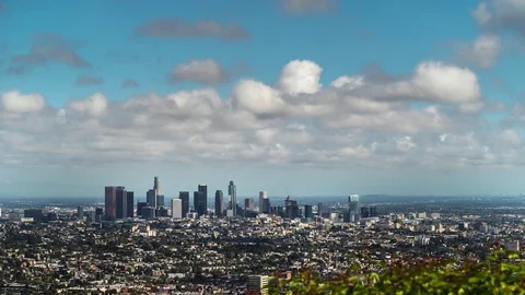 Timelapse View On Down Town Los Angeles Stock Footage 76852285
