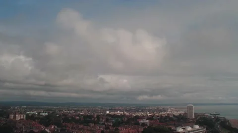 Timelapse view of Eastbourne, UK Stock Footage 147683420