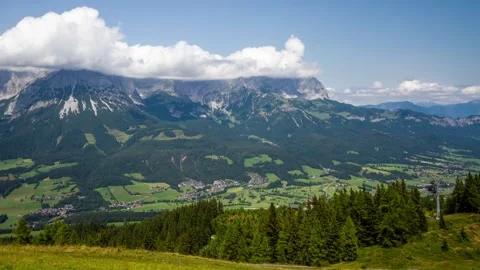 Timelapse view of Ellmau valley in Austrian alps Stock Footage 252530823