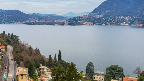 Timelapse view of Lake Como from Blevio, Italy. Stock Footage 125282071