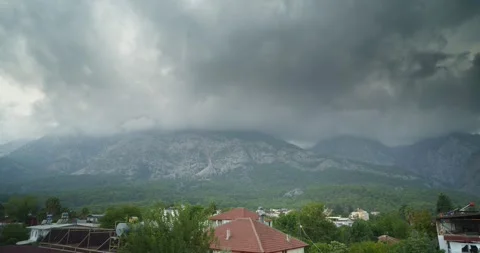 Timelapse view of the mountains in Turkey, Antalya Stock Footage 323647243