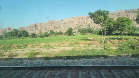 Timelapse View From Moving Train Window Stock Footage 222307639