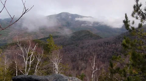 Timelapse View of Mt Marcy tallest mountain in NY state Video stock 4800787