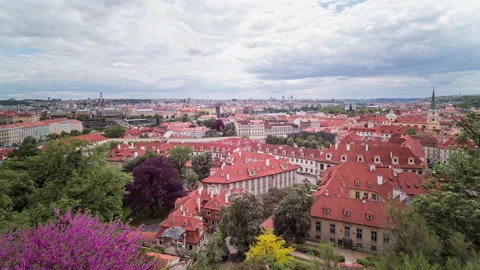 Timelapse view over Prague Stock-Footage 162467791