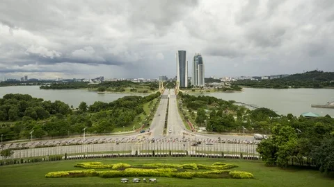 Timelapse view from PICC. Stock Footage 73099726