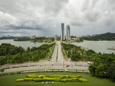 Timelapse view from PICC. Stock Footage 73100047