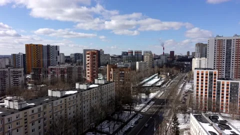 Timelapse with view of the residential area Video stock 154181204